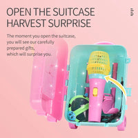 HKM-576851 Multifunctional Musical Speaker Microphone Suitcase Toy Set for Kids 3+