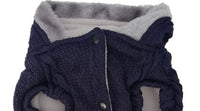 HKM-576851 Soft and Comfortable Knitted Dog Sweater in Blue and Wine Red, Available in Multiple Sizes