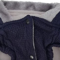 HKM-576851 Soft and Comfortable Knitted Dog Sweater in Blue and Wine Red, Available in Multiple Sizes