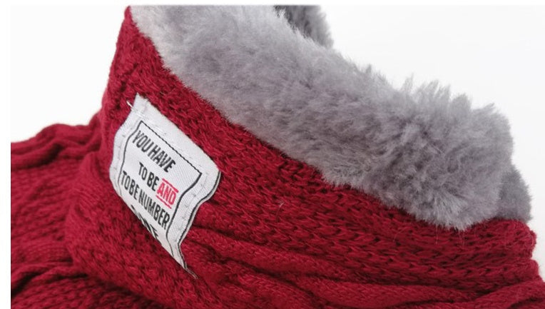 HKM-576851 Soft and Comfortable Knitted Dog Sweater in Blue and Wine Red, Available in Multiple Sizes