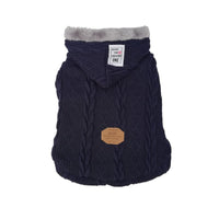 HKM-576851 Soft and Comfortable Knitted Dog Sweater in Blue and Wine Red, Available in Multiple Sizes