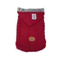 HKM-576851 Soft and Comfortable Knitted Dog Sweater in Blue and Wine Red, Available in Multiple Sizes