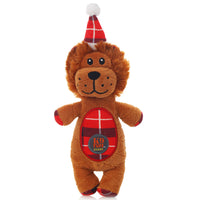 HKM-576915 Interactive Plush Pet Toy in Lion, Cow, Old Man, and Elk Designs for Dogs