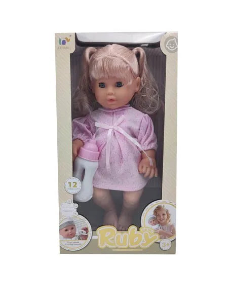 HKM-576915 Lifelike Reborn Baby Doll for Kids - Realistic Soft Silicone Toy, Ages 2-7