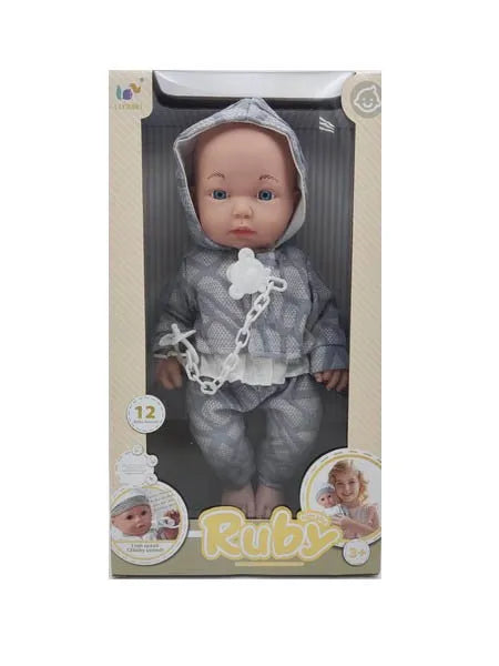 HKM-576915 Lifelike Reborn Baby Doll for Kids - Realistic Soft Silicone Toy, Ages 2-7