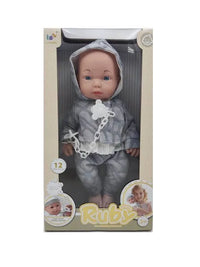 HKM-576915 Lifelike Reborn Baby Doll for Kids - Realistic Soft Silicone Toy, Ages 2-7