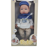 HKM-576915 Lifelike Reborn Baby Doll for Kids - Realistic Soft Silicone Toy, Ages 2-7