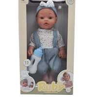 HKM-576915 Lifelike Reborn Baby Doll for Kids - Realistic Soft Silicone Toy, Ages 2-7