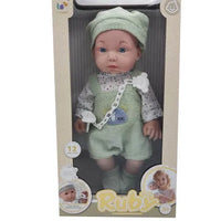 HKM-576915 Lifelike Reborn Baby Doll for Kids - Realistic Soft Silicone Toy, Ages 2-7