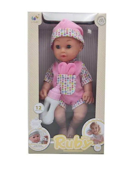 HKM-576915 Lifelike Reborn Baby Doll for Kids - Realistic Soft Silicone Toy, Ages 2-7