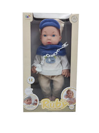 HKM-576915 Lifelike Reborn Baby Doll for Kids - Realistic Soft Silicone Toy, Ages 2-7