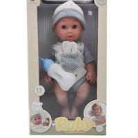 HKM-576915 Lifelike Reborn Baby Doll for Kids - Realistic Soft Silicone Toy, Ages 2-7