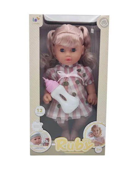 HKM-576915 Lifelike Reborn Baby Doll for Kids - Realistic Soft Silicone Toy, Ages 2-7