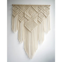 HKM-577107 Bohemian Hand-Woven Cotton Tapestry for Living Room Wall Decoration, 100x110cm