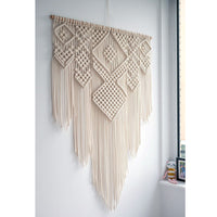 HKM-577107 Bohemian Hand-Woven Cotton Tapestry for Living Room Wall Decoration, 100x110cm