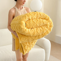 HKM-577107 Cozy Double-Sided Velvet Blanket for Sofa and Lunch Break, Multiple Sizes Available
