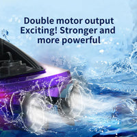 HKM-577107 High-Speed Remote Control Boat with Flashing Lights - Waterproof Electric Toy for Pools, 10km/h Speed