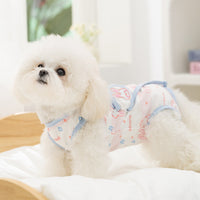 HKM-577427 Cute Cat and Dog Weaning Clothes for Recovery and Comfort - Anti-Lick Belly Protection Outfit
