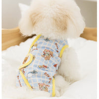 HKM-577427 Cute Cat and Dog Weaning Clothes for Recovery and Comfort - Anti-Lick Belly Protection Outfit
