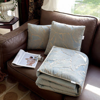 HKM-577427 Two-in-One Cotton Air Conditioner Quilt and Pillow Set with Floral Patterns