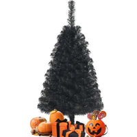 HKM-577555 36 Inch Unlit Black Artificial Christmas Mini Tree with 116 Branch Tips