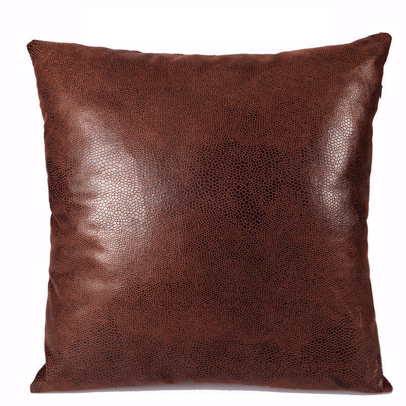 HKM-577555 Retro Suede Throw Pillow Cover with Gilded Geometric Design, 45x45 cm, Available in Multiple Colors