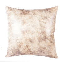 HKM-577555 Retro Suede Throw Pillow Cover with Gilded Geometric Design, 45x45 cm, Available in Multiple Colors