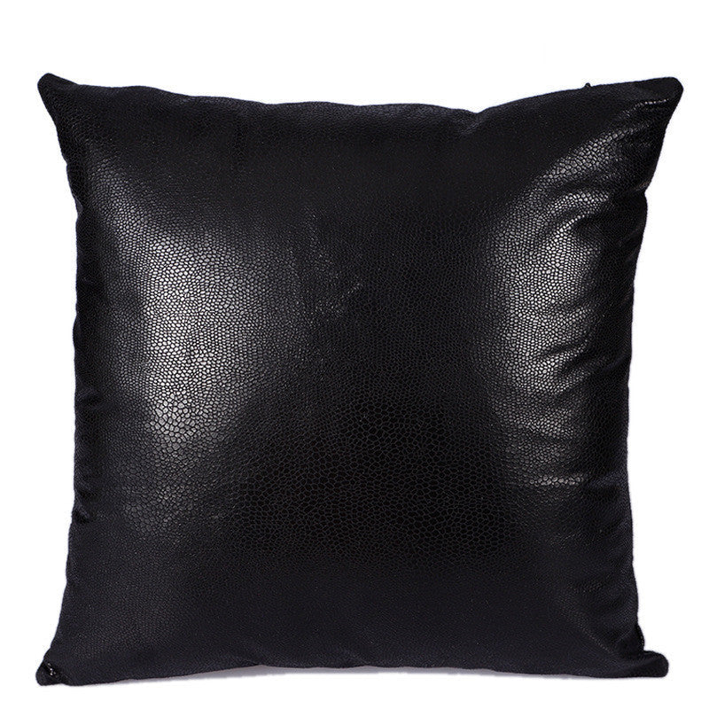 HKM-577555 Retro Suede Throw Pillow Cover with Gilded Geometric Design, 45x45 cm, Available in Multiple Colors
