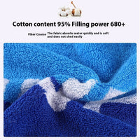 HKM-577683 Cotton Sports Towel for Table Tennis and Ball Games - Sweat-Absorbing, Blue