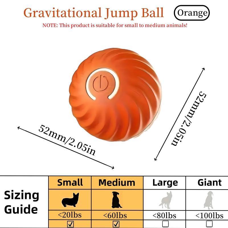 HKM-577875 Blue And Orange Pet Bouncing Ball Fun Pet Bouncing Ball For Cats And Dogs