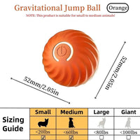 HKM-577875 Blue And Orange Pet Bouncing Ball Fun Pet Bouncing Ball For Cats And Dogs