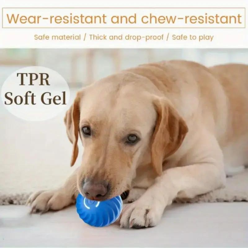HKM-577875 Blue And Orange Pet Bouncing Ball Fun Pet Bouncing Ball For Cats And Dogs
