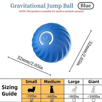 HKM-577875 Blue And Orange Pet Bouncing Ball Fun Pet Bouncing Ball For Cats And Dogs
