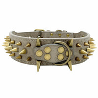 HKM-578259 Fashionable Anti-Bite Collar for Dogs - Adjustable Size with Extension Chain, Available in Blue, Brown, and Gray