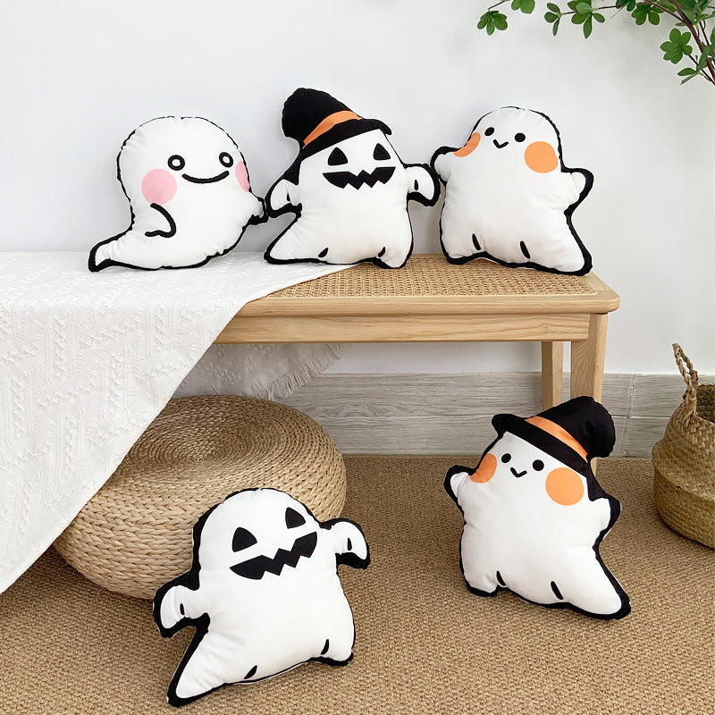 HKM-578707 Halloween Cartoon Death Doll Plush Toy with Pillow Core - 33x35cm