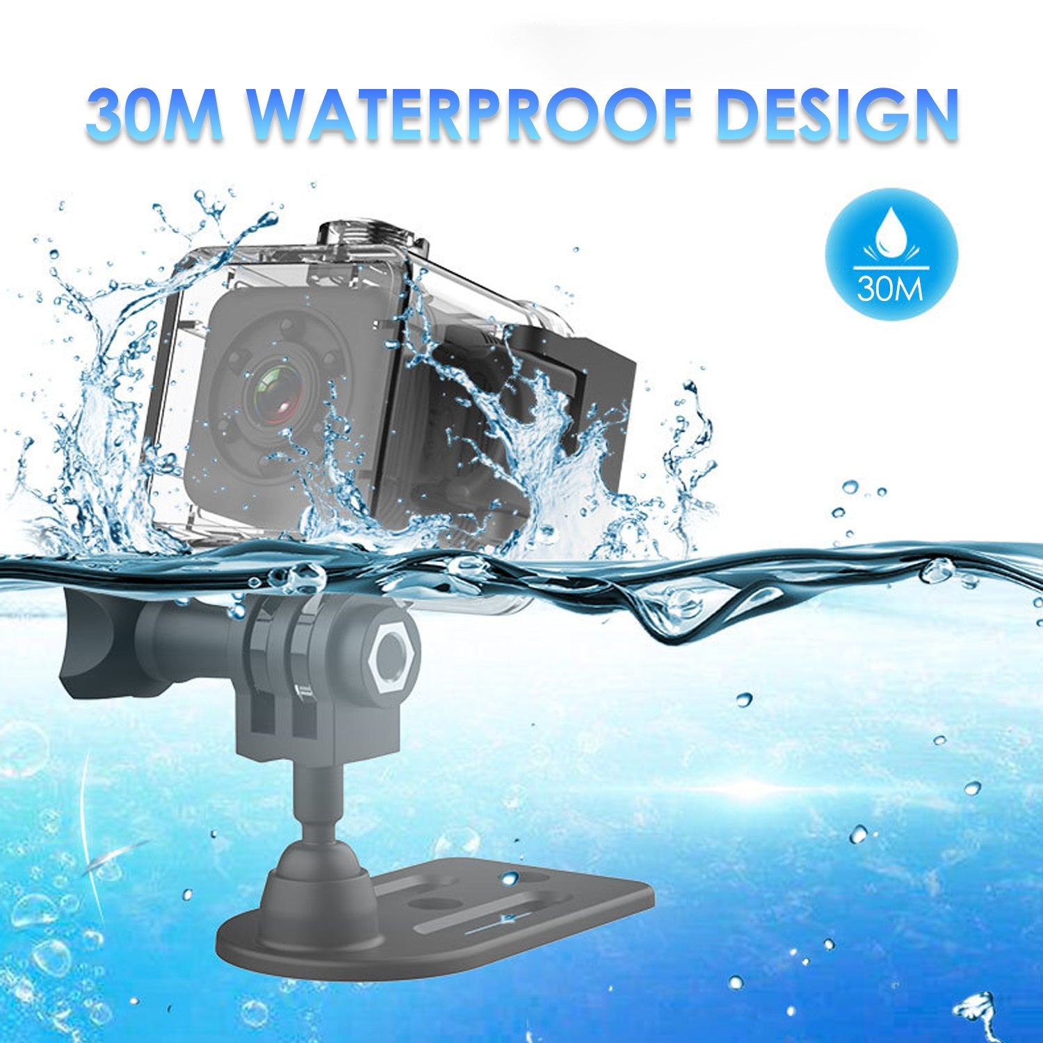 HKM-578771 Waterproof Sports Camera with 16:9 Video Format and 240 Minutes Continuous Shooting