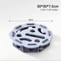 HKM-578899 Interactive Cat Puzzle Toy with Maze Tunnel and Bell Ball for Mental Stimulation and Exercise