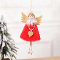 HKM-579027 Christmas Angel Doll Ornament for Festive Home Decor – 10cm x 17cm Christmas Tree Pendant