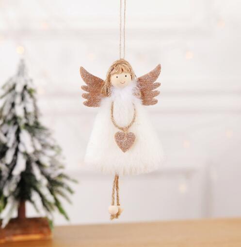 HKM-579027 Christmas Angel Doll Ornament for Festive Home Decor – 10cm x 17cm Christmas Tree Pendant