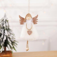 HKM-579027 Christmas Angel Doll Ornament for Festive Home Decor – 10cm x 17cm Christmas Tree Pendant