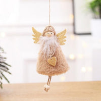 HKM-579027 Christmas Angel Doll Ornament for Festive Home Decor – 10cm x 17cm Christmas Tree Pendant