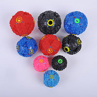 HKM-579027 Pet Colour Snacks Leaking Food Ball Dog Molars Puzzle Strange Ball Missing Food Bite Sounding Toy Training Toy