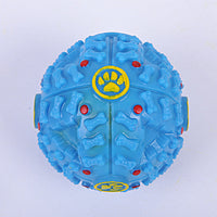HKM-579027 Pet Colour Snacks Leaking Food Ball Dog Molars Puzzle Strange Ball Missing Food Bite Sounding Toy Training Toy
