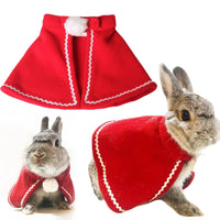 HKM-579027 Red Fleece Christmas Cape for Dogs and Cats - Cute Princess Style in Various Sizes