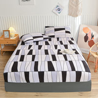 HKM-579219 Brushed Cotton Fitted Sheet - All-Inclusive Mattress Cover in Various Sizes