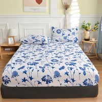 HKM-579219 Brushed Cotton Fitted Sheet - All-Inclusive Mattress Cover in Various Sizes