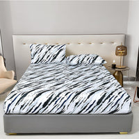 HKM-579219 Brushed Cotton Fitted Sheet - All-Inclusive Mattress Cover in Various Sizes