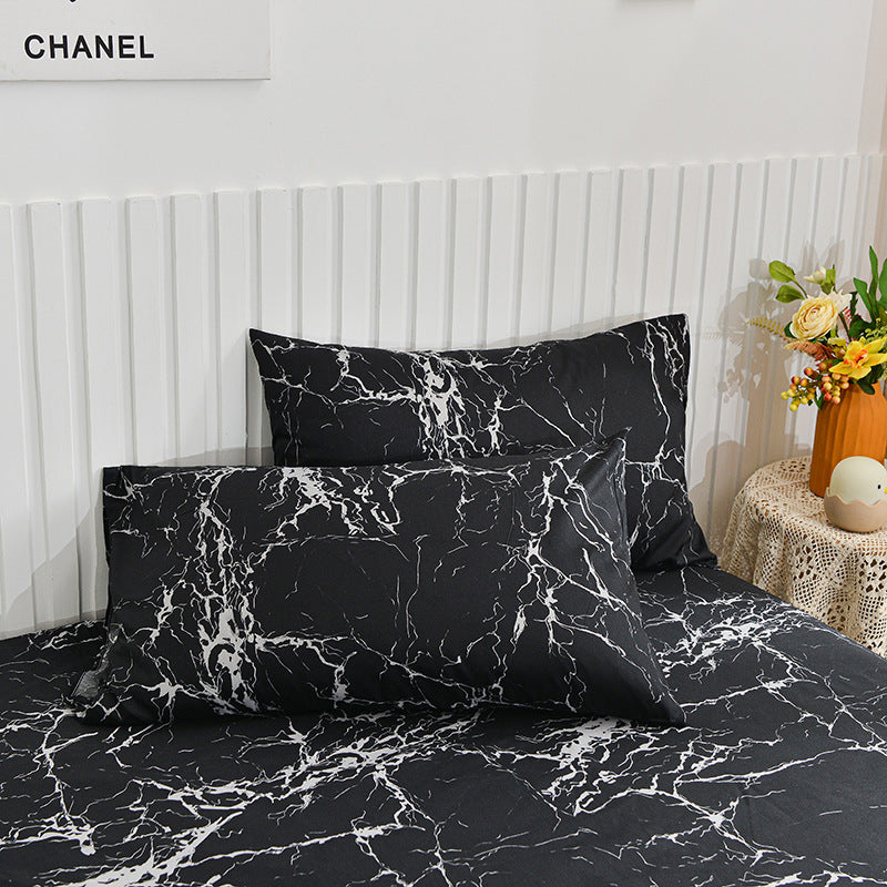 KTX-579219 Brushed Cotton Fitted Sheet - All-Inclusive Mattress Cover in Various Sizes