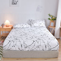 HKM-579219 Brushed Cotton Fitted Sheet - All-Inclusive Mattress Cover in Various Sizes