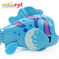 HKM-579219 Colorful Mini Wind-Up Clown Fish Toy for Kids Ages 2-7, Interactive Gliding Action